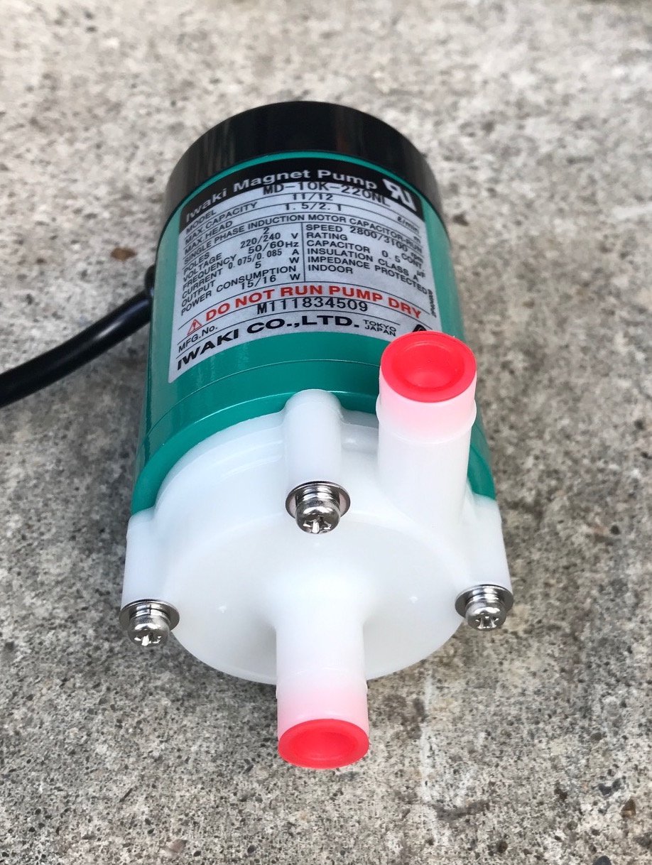 全新日本IWAKI MAGNET PUMP MD-10R(220V)無軸封耐酸鹼幫浦-輸送酸鹼