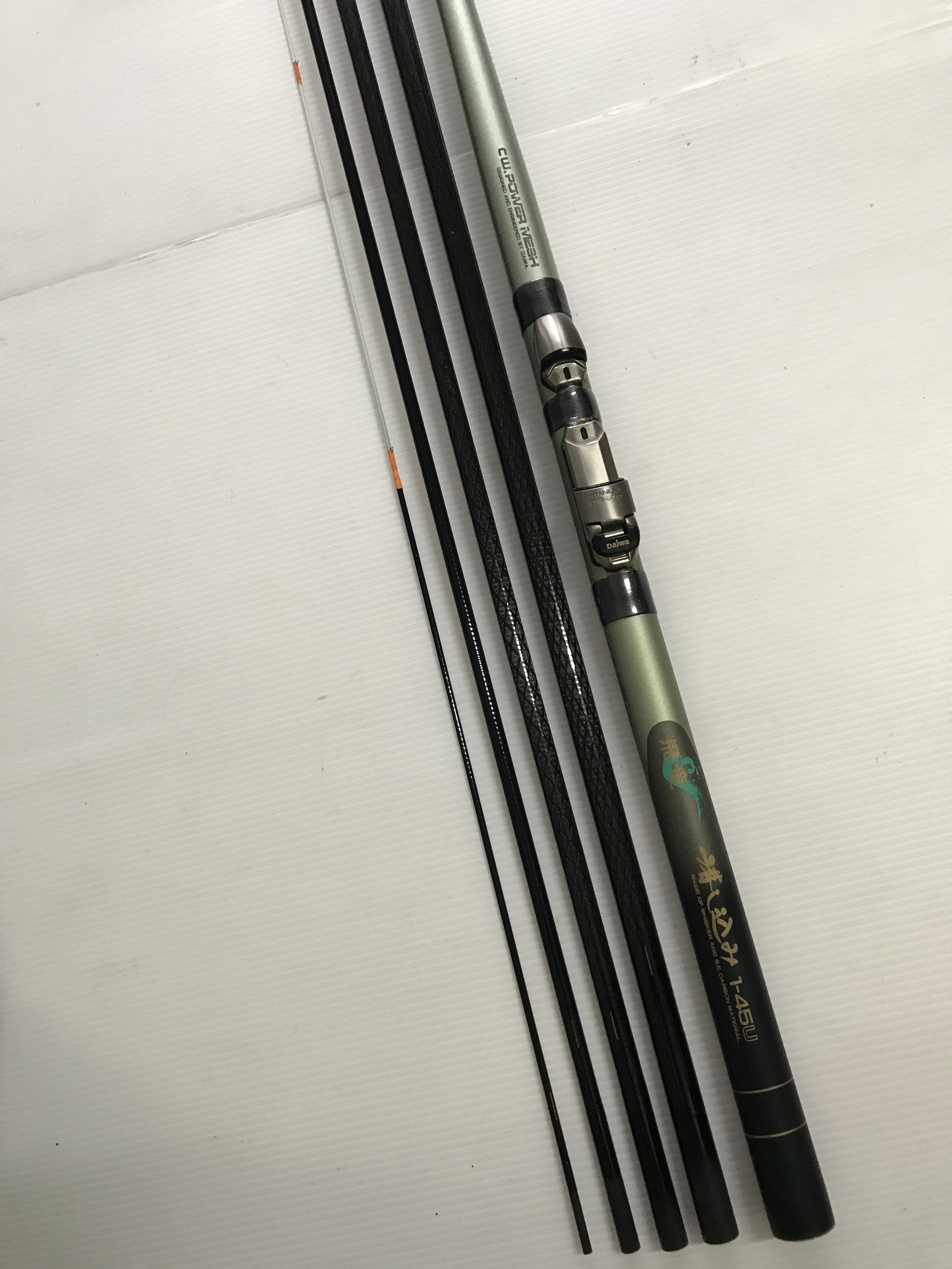 DAIWA CARBO-WHISKER PWOWE MESH 飛竜落し込み1-45U 落入/前打竿