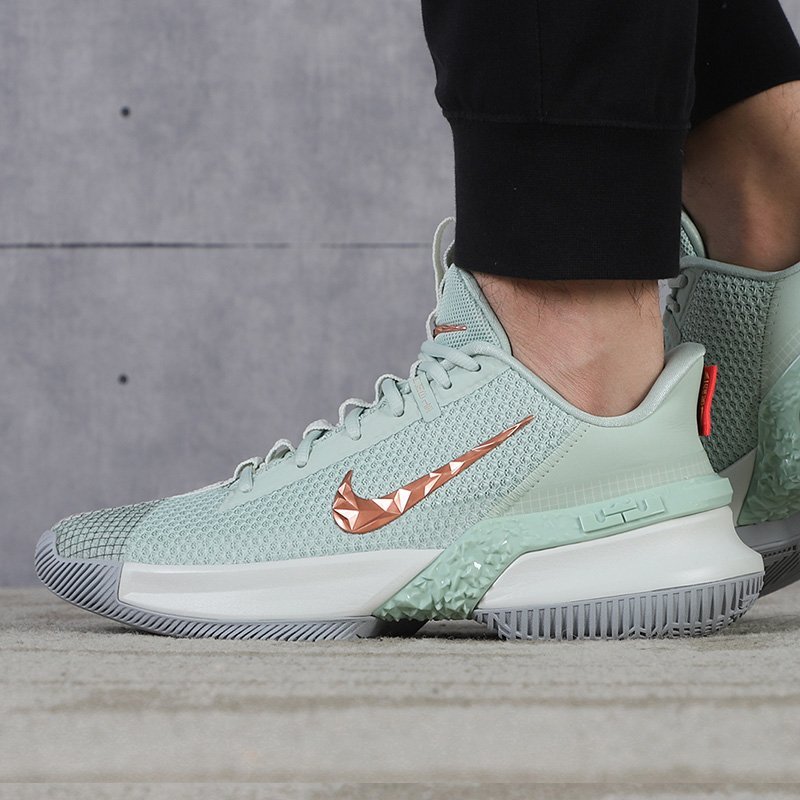 CodE= NIKE AMBASSADOR XIII 網布籃球鞋(翡翠綠玫瑰金)CQ9329-300