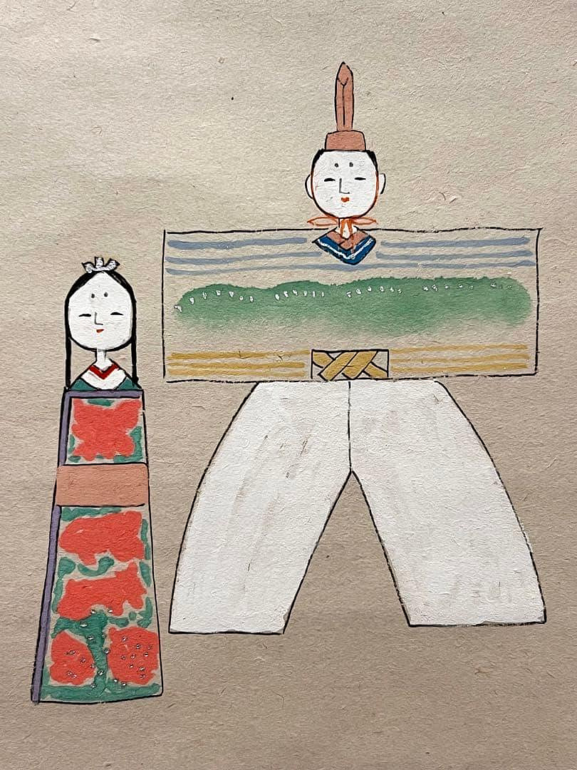 足立泰道書「桃花笑春風立雛畫賛」大德寺臨濟宗掛軸掛け軸茶掛直筆