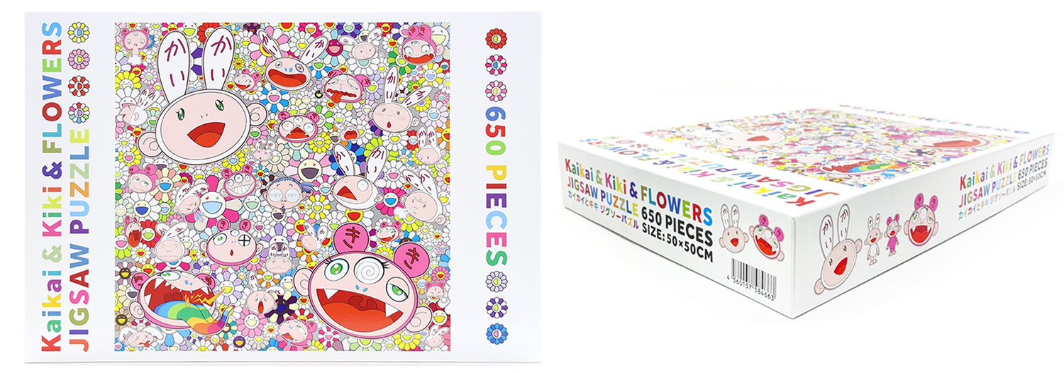 MOMA - Kaikai &amp; Kiki &amp; FLOWERS パズル 3個セット 村上隆 村上隆 Jigsaw Puzzle / Kaikai & Kiki FLOWERS 650Peaces