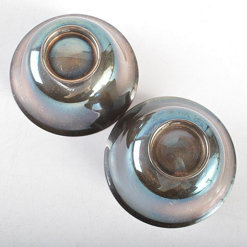 純銀製　文銘　銀盃　酒盃　2客　合計約32g　V　R5951 純銀製文銘銀盃酒盃2客合計約32gVR5951 | Yahoo拍賣