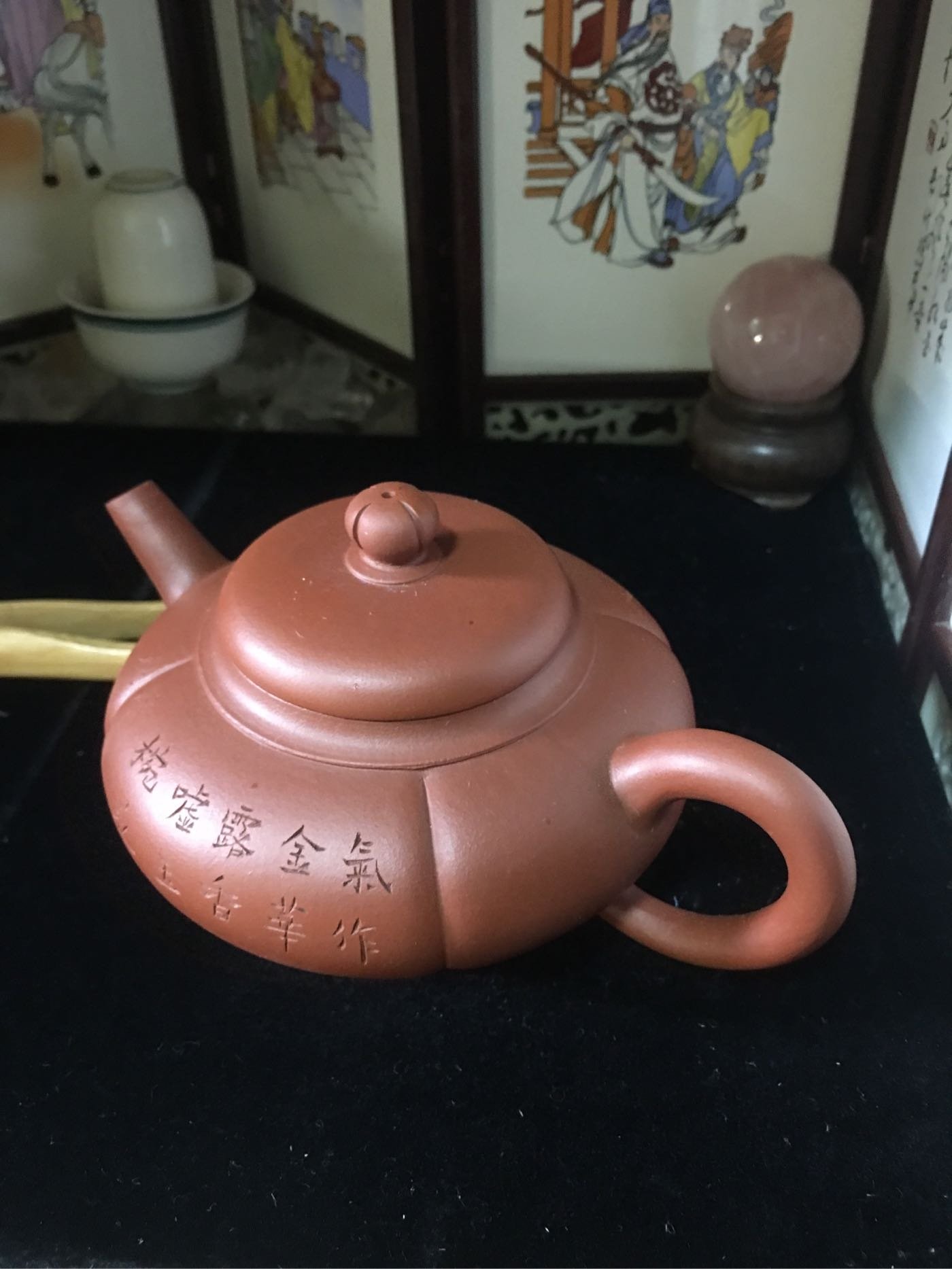 皇室御用精品紫砂館@全手工壺.邵盤珍.八三老人.辛末年.瘦石提字