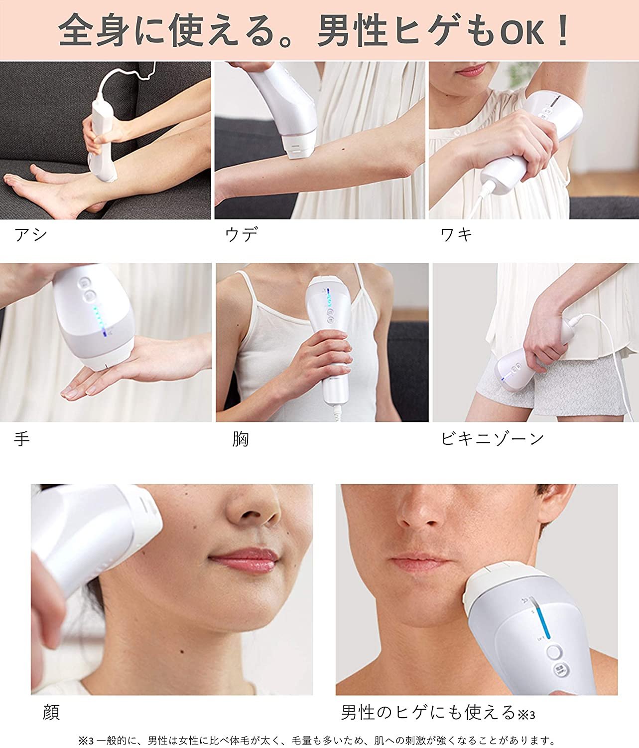 日本PANASONIC 國際牌光學除毛器脫毛臉部身體ES-CWP82 美容無線