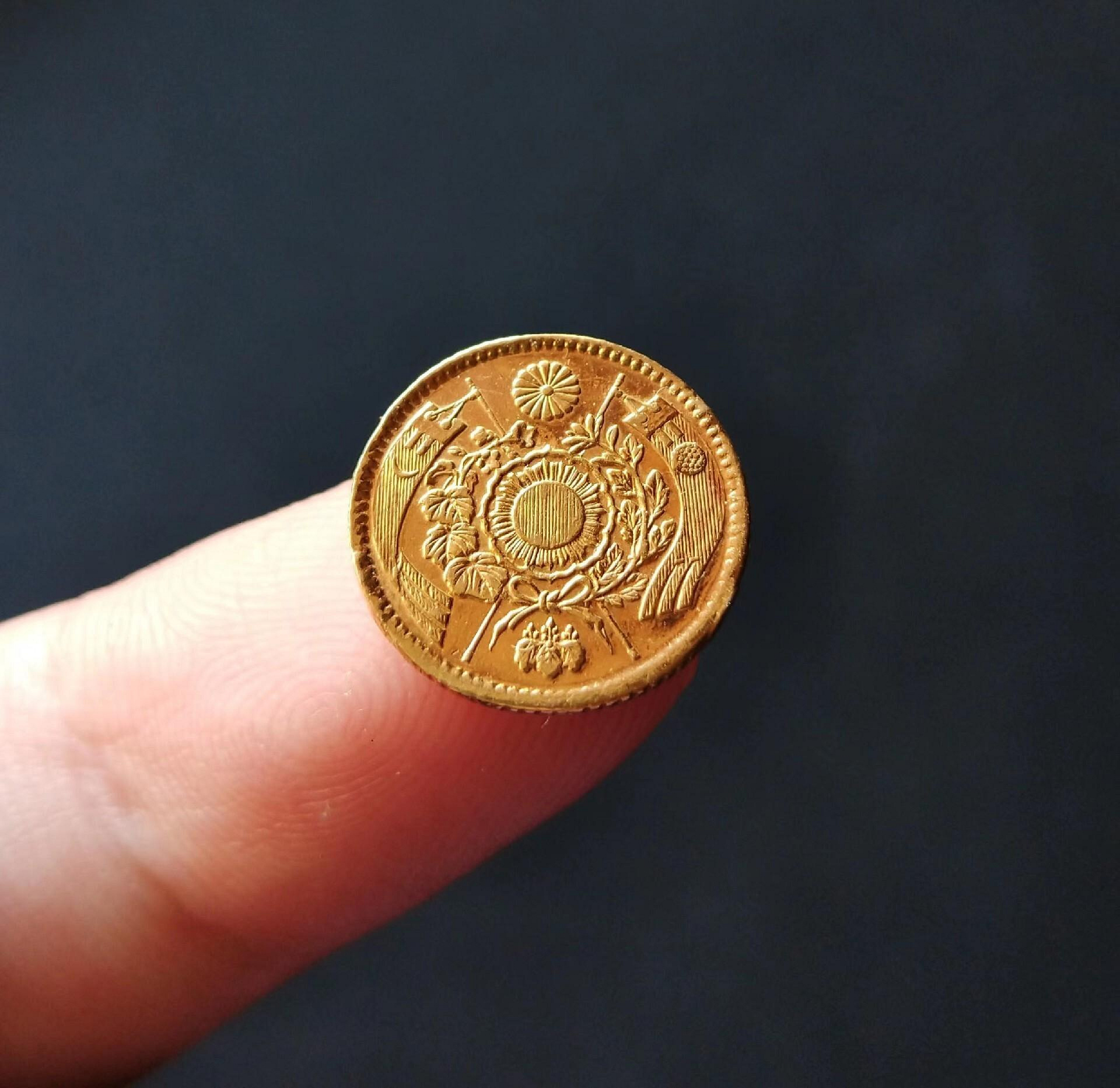 美品【PCGS-MS64】旧一圓金貨　後期 明治四年（1871年） 美品【PCGS-MS64】旧一圓金貨 後期 明治四年（1871年） 旧5円