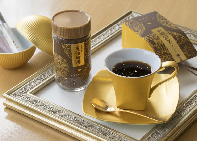 日本箔一/HAKUICHI 金箔咖啡盒裝かなざわ金箔珈琲(スティック5本)【Mr