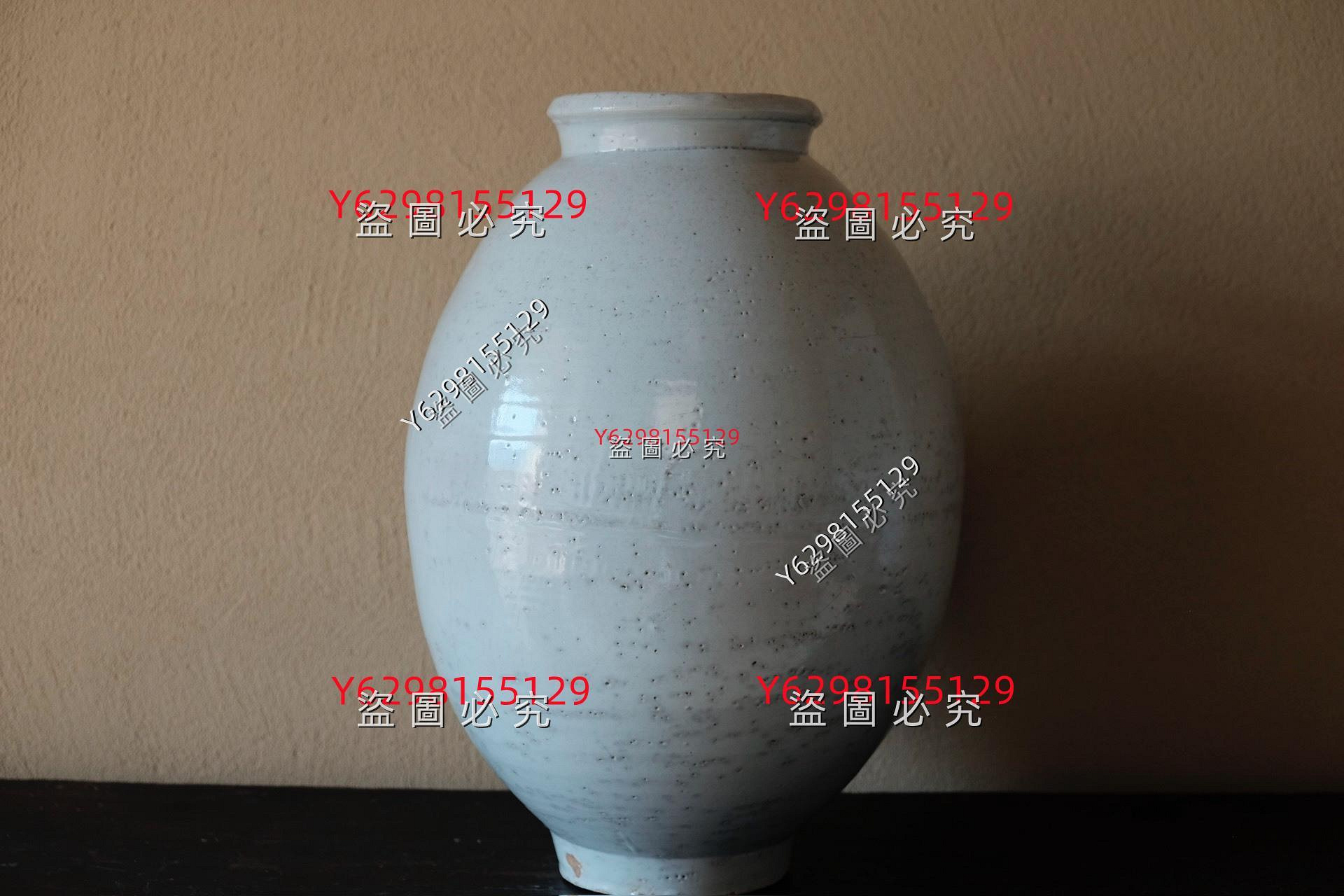 博物館級|18世紀李朝白瓷提燈壺38cm 月亮罐高麗青瓷德利李朝古