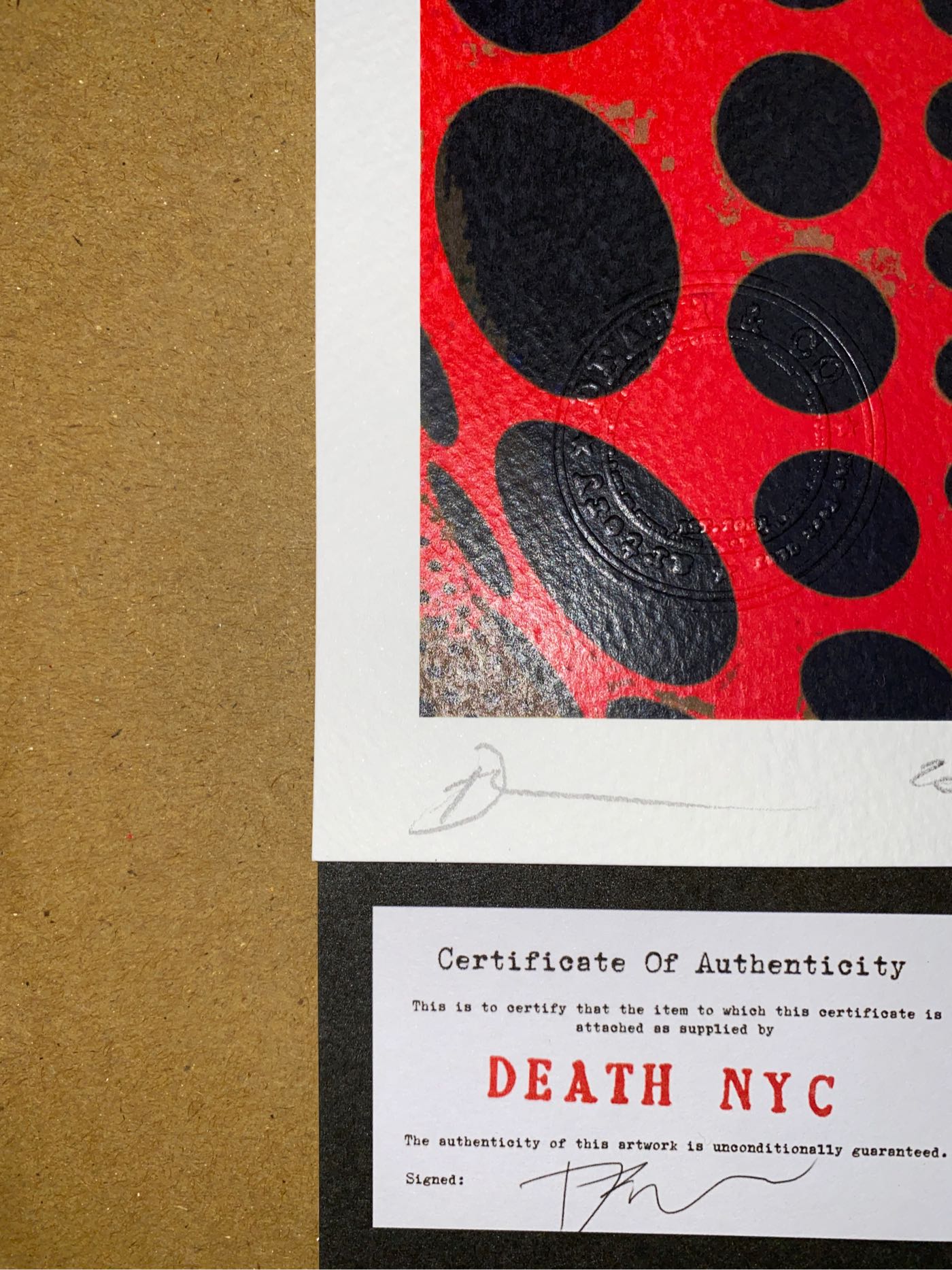 DEATH NYC ⭐️CAWS⭐️草間弥生 death nyc 世界限定100枚 KAWS 草間彌生 かぼちゃ - メルカリ