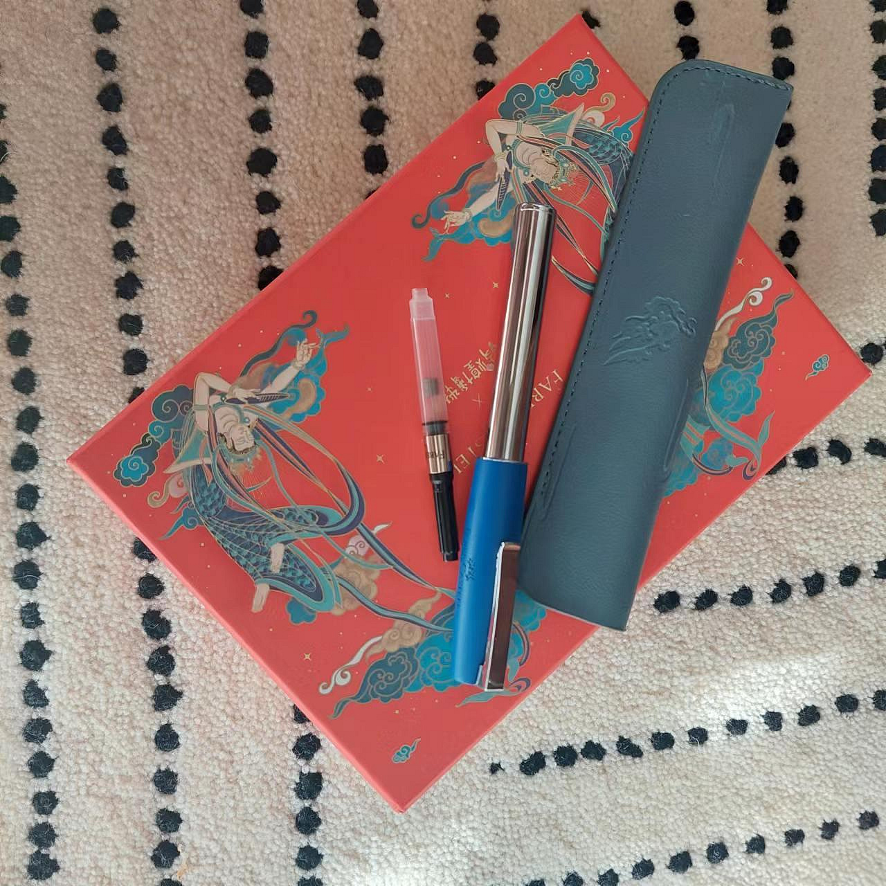 FABER－CASTELL/輝柏嘉如恩系列鋼筆年度長春花藍限定色商務禮盒| Yahoo拍賣