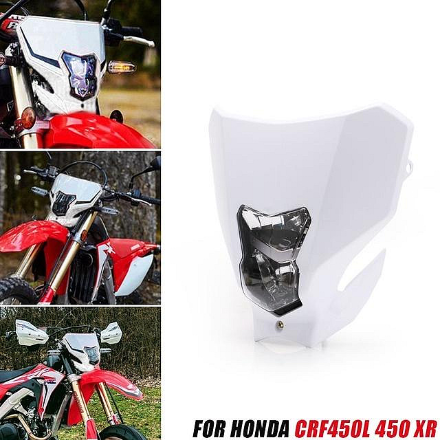 HONDA H4 鹵素大燈本田 CRF250 越野雙運動越野摩托車大燈 CRF E13 行車頭燈適用於本田 CRF450