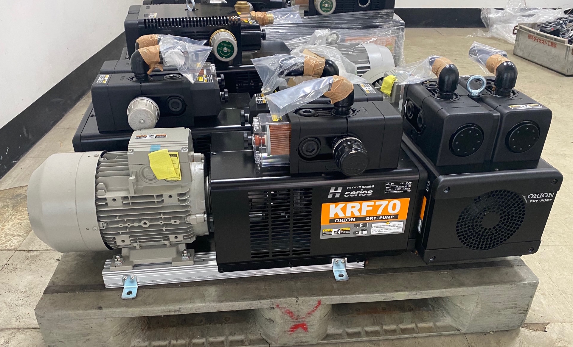 日本ORION DRY PUMP KRF 70 (3HP)無油真空幫浦/真空機/印刷機/真空吸盤/真空馬達