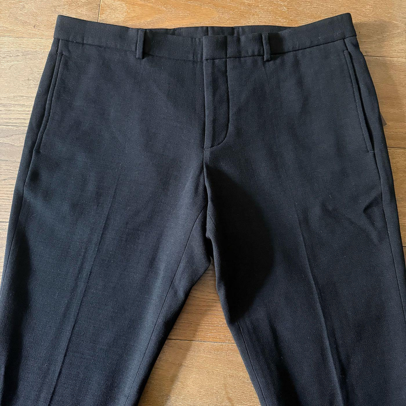 [品味人生2]保證全新正品 Gucci 黑色 束口 毛料 西裝褲 工作褲 休閒褲  size 52 義大利製