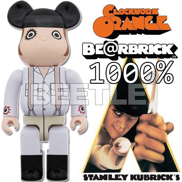 小物 bee BEETLE BE@RBRICK 發條橘子ALEX A CLOCKWORK ORANGE 庫柏力克熊1000