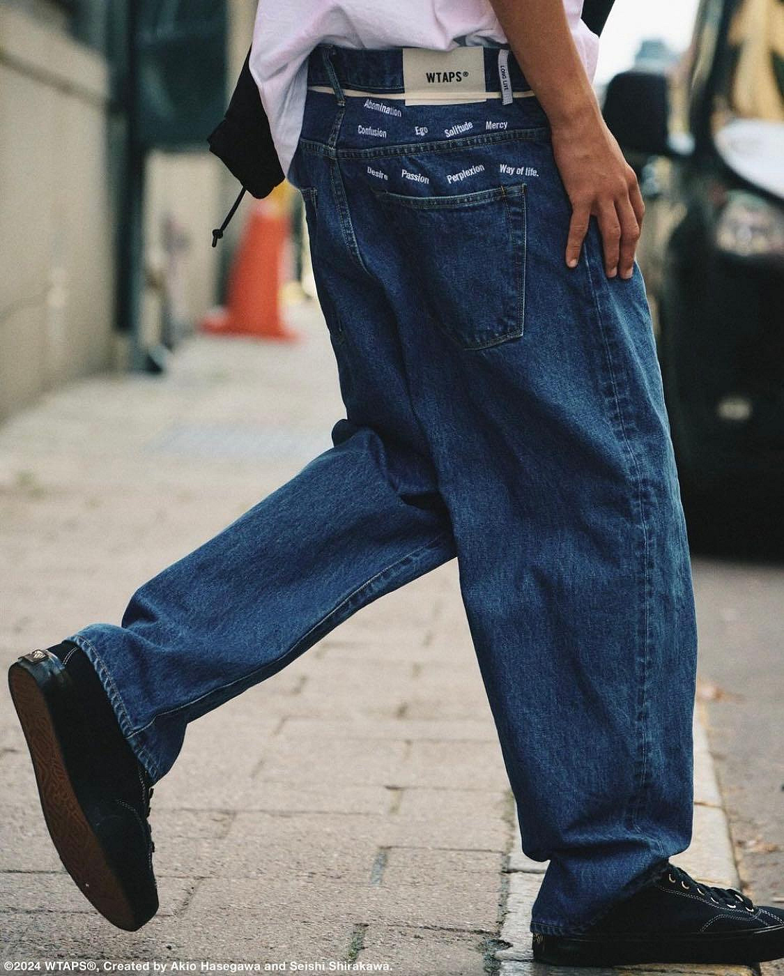 WTAPS 242WVDT-PTM02 BLUES STRAIGHT / TROUSERS / COTTON. DENIM