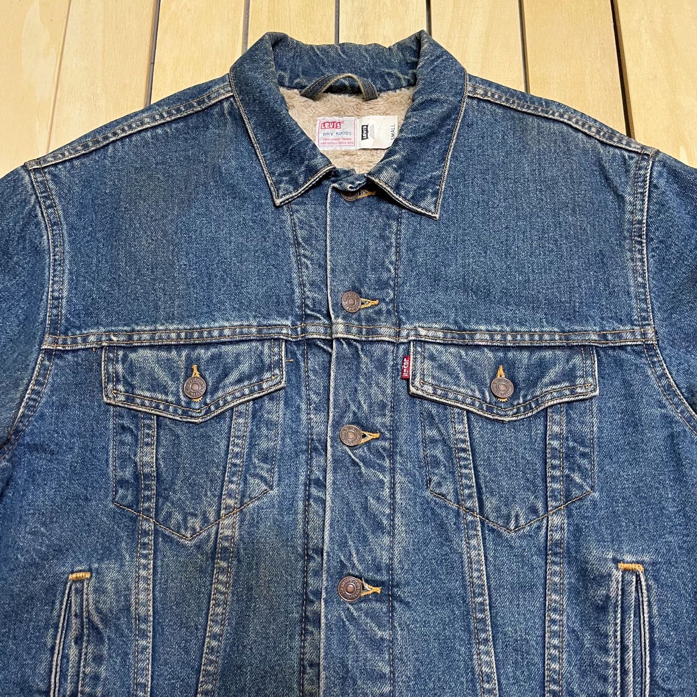 Vintage Levi's Levis 牛仔外套 刷毛 鋪棉 墨西哥製