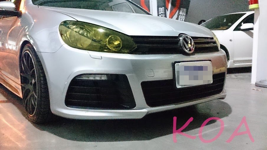 VW  GOLF6 改裝 R20 樣式 前保桿 前大包 含日行燈