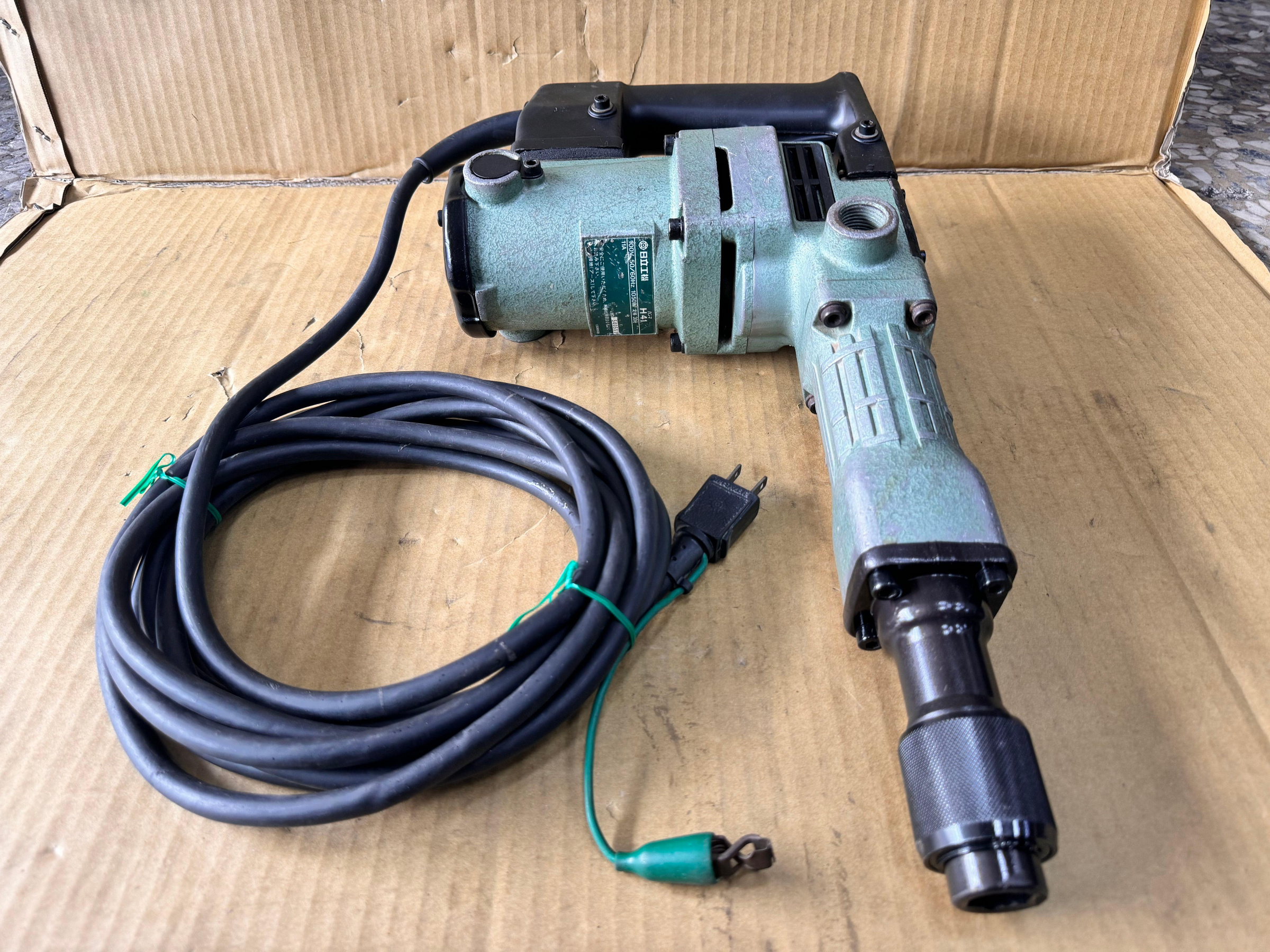 ケース付日立工機 電動ハンマ H41SA 六角シャンク 動作確認済 
