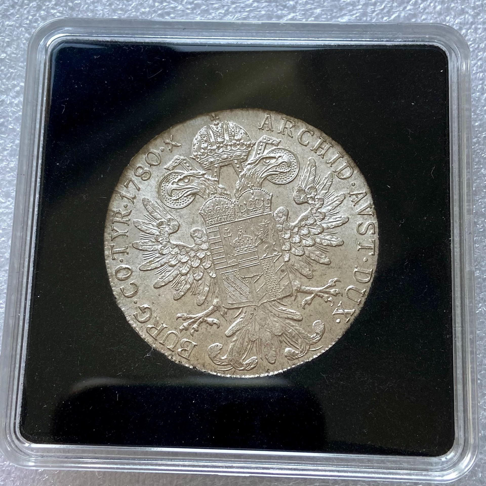 奧地利1780年大奶媽銀幣（官方后鑄版）非常經典的一枚大銀幣1780年發行至今BU轉光古幣評級錢幣【開心收藏】2424 | Yahoo拍賣