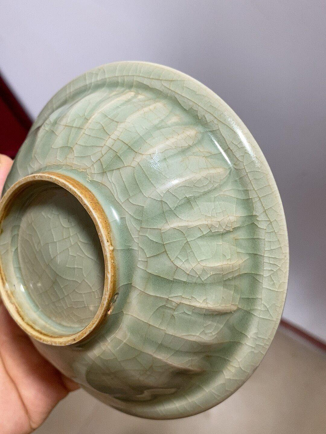 南宋龍泉雙魚盤灰胎梅子青釉典藏級古瓷大開門收藏珍品古董瓷器| Yahoo拍賣