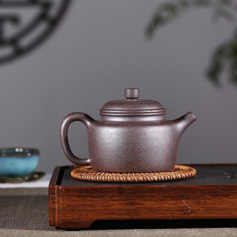 原礦宜興紫砂壺名家手制高溫窯變徳鐘茶壺王旭240ml梅花7孔茶具
