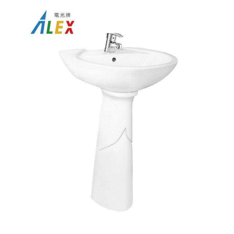 阿原水電倉庫】ALEX 電光牌ALF3111-BJ 面盆配瓷腳含原廠龍頭洗臉