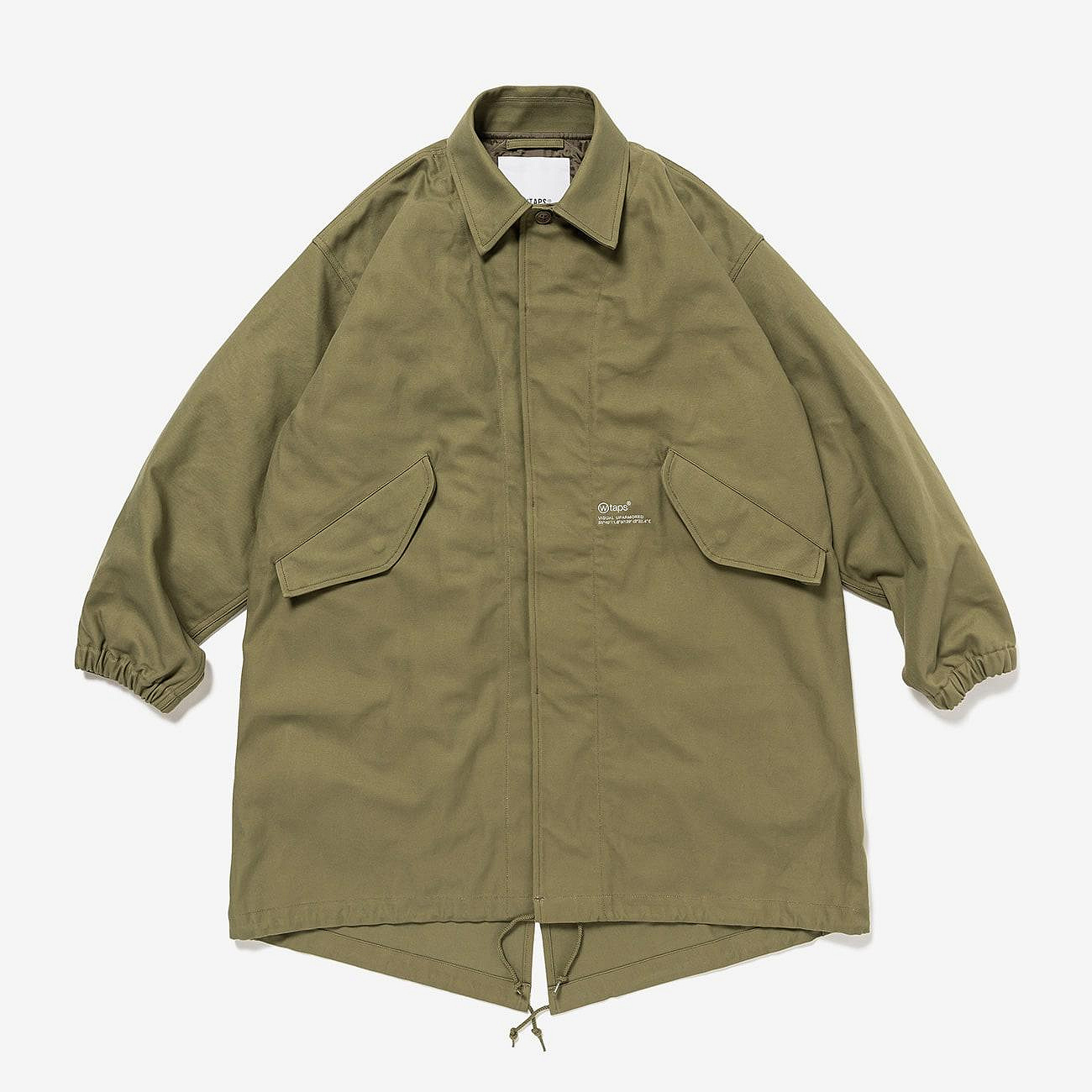 日貨代購CITY】2024AW WTAPS SMOCK COAT COTTON SERGE 背後骨頭