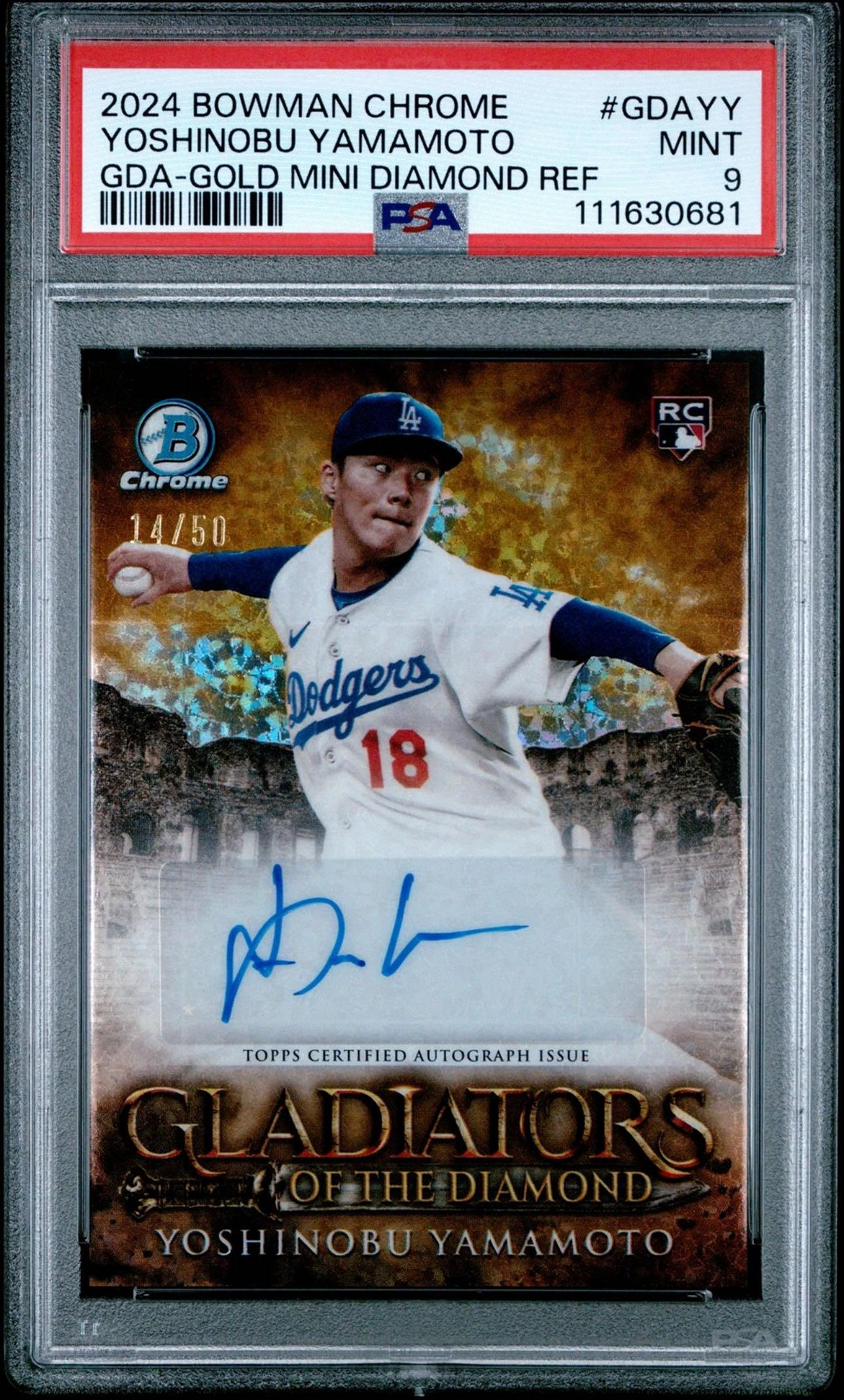 01/50】山本由伸 直筆サイン 2024 Triple Threads 山本由伸 レリック