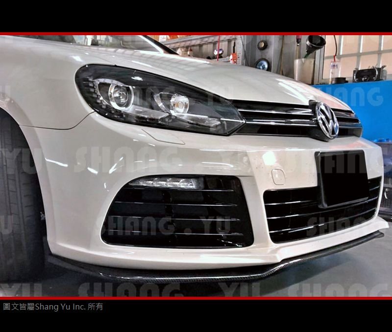VW GOLF6 MK6 R20 保桿 專用 CARBON 前下巴 定風翼 ES-12