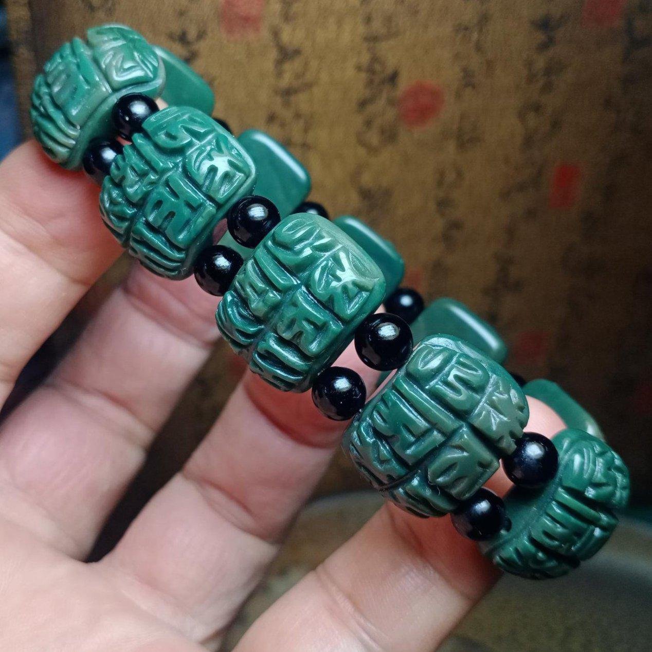 890 天珠 六字真言天珠 梵字 太極天珠 dzibeads 2個セット！