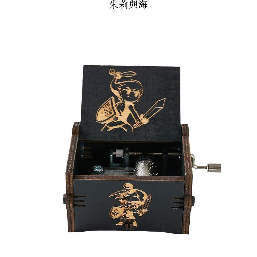 八音盒雕刻復古木制音樂盒手搖式八音盒賽達爾傳說愛樂之城海洋奇緣新品
