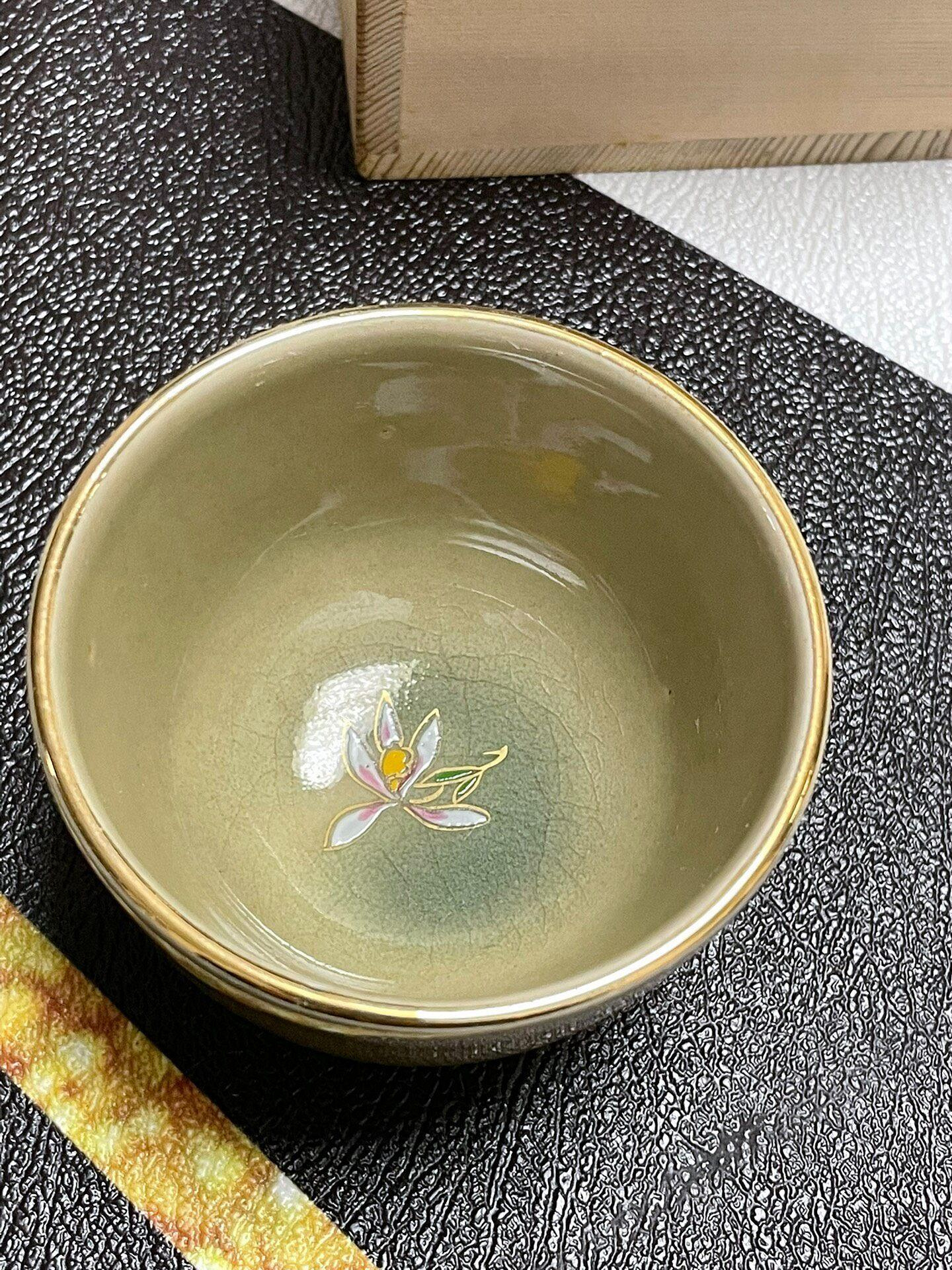 k*様 薩摩焼 苗代川焼 薩摩茶碗 壽官陶苑 白薩摩 14代沈壽官造 茶道具 抹 日本薩摩燒十四代沈壽官苗代川燒茶杯全品附原盒及陶歷青薩摩瓷器茶具