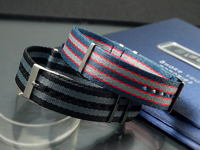 【時間探索】全新 OMEGA Seamaster 海馬 300米 007限量款 代用 NATO 錶帶  ( 20mm )