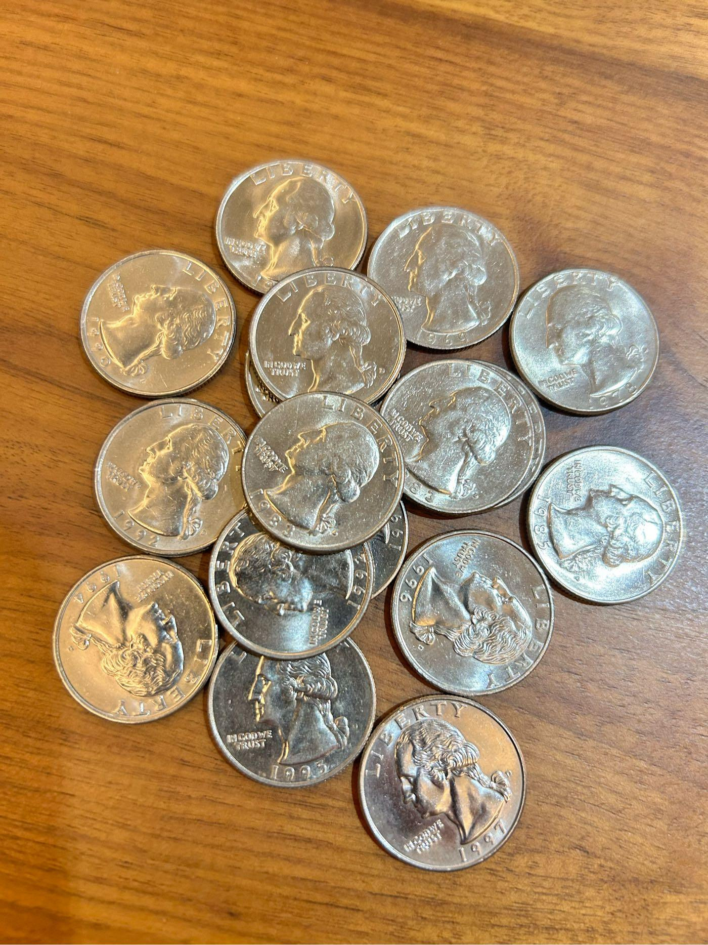 H2Shop】美國美元美金25美分cents 1965-1998年近全新品相D記P記老鷹圖案鎳幣硬幣錢幣| Yahoo拍賣