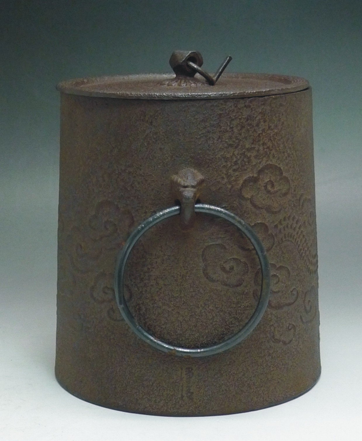 松果坊】日本茶道具釜師『佐藤淨清』作雲龍釜釣釜/筒釜共箱無補不漏 松果坊】日本茶道具釜師『佐藤淨清』作雲龍釜釣釜/筒釜共箱無補不漏