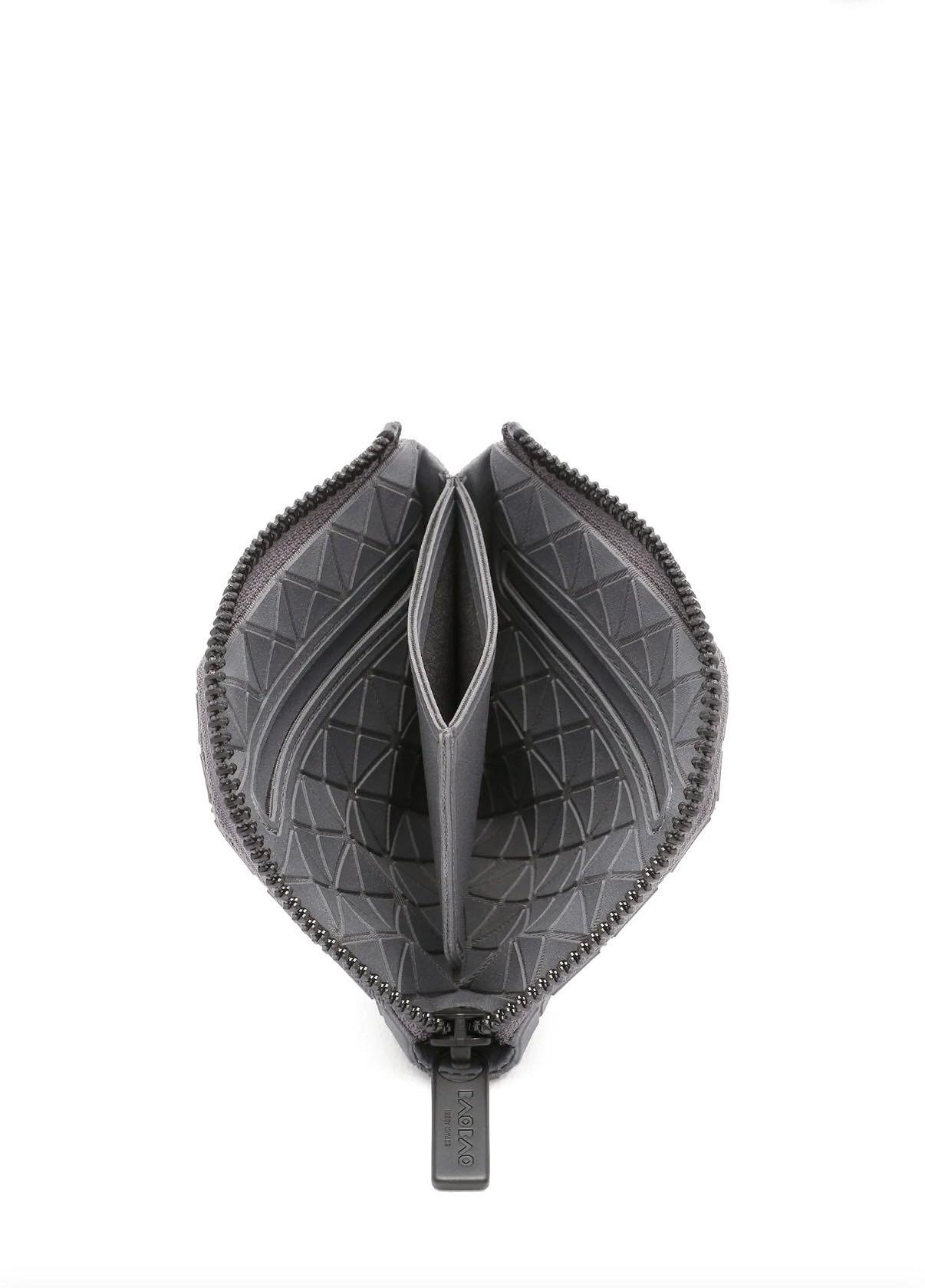 小物 BAO BAO ISSEY MIYAKE CLAM WALLET TRES Bao Bao Issey Miyake Silver Clam Wallet bb37ag333