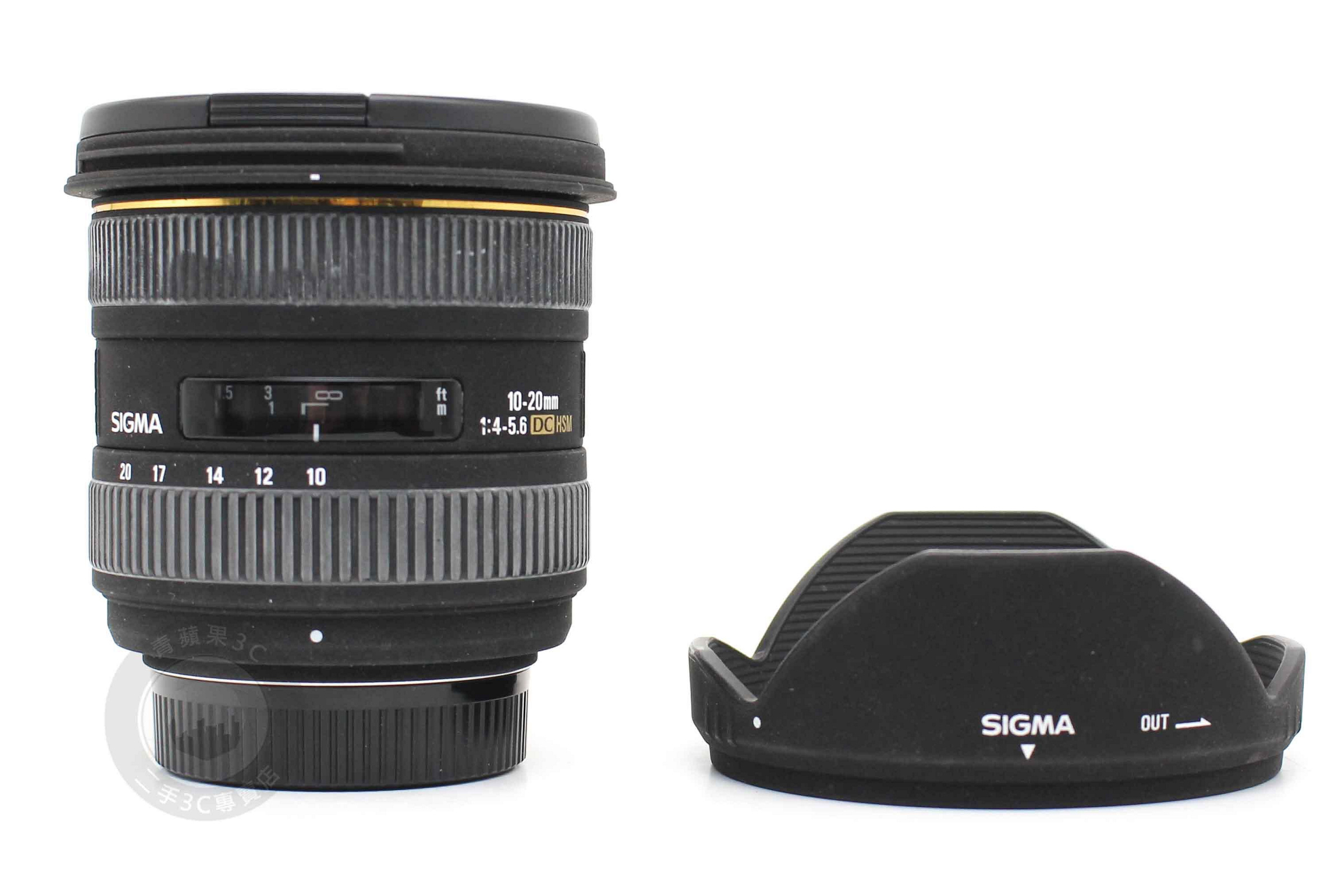 【高雄青蘋果3C】SIGMA 10-20mm F4-5.6 DC HSM EX For NIKON 舊塗裝 二手鏡頭 廣角鏡#98720