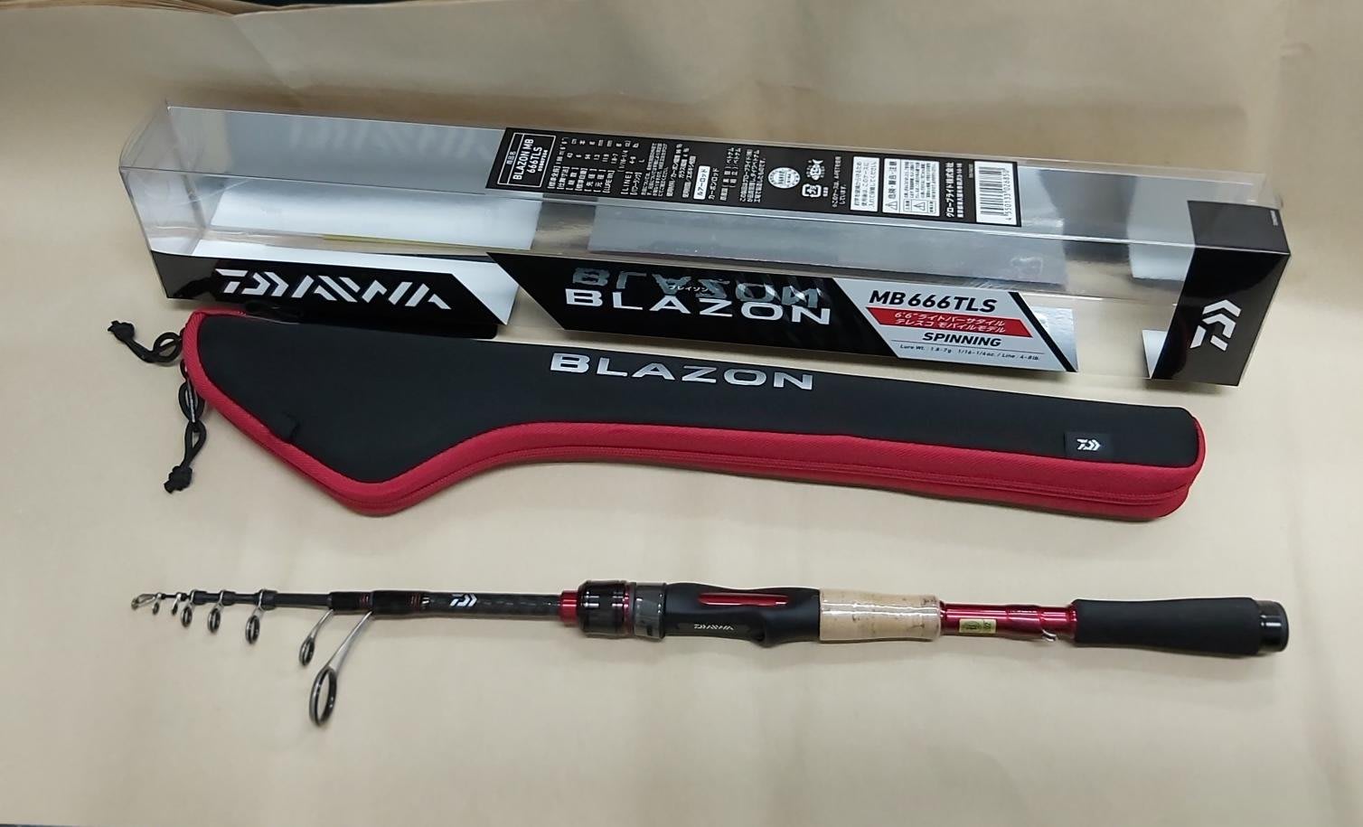 欣の店】DAIWA 20 BLAZON MOBILE MB 666TLS 溪流池釣鱸魚振出旅行竿偷