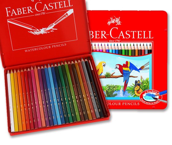 德國輝柏Faber-Castell 115845 24色油性色鉛筆/ 115925 24色水性