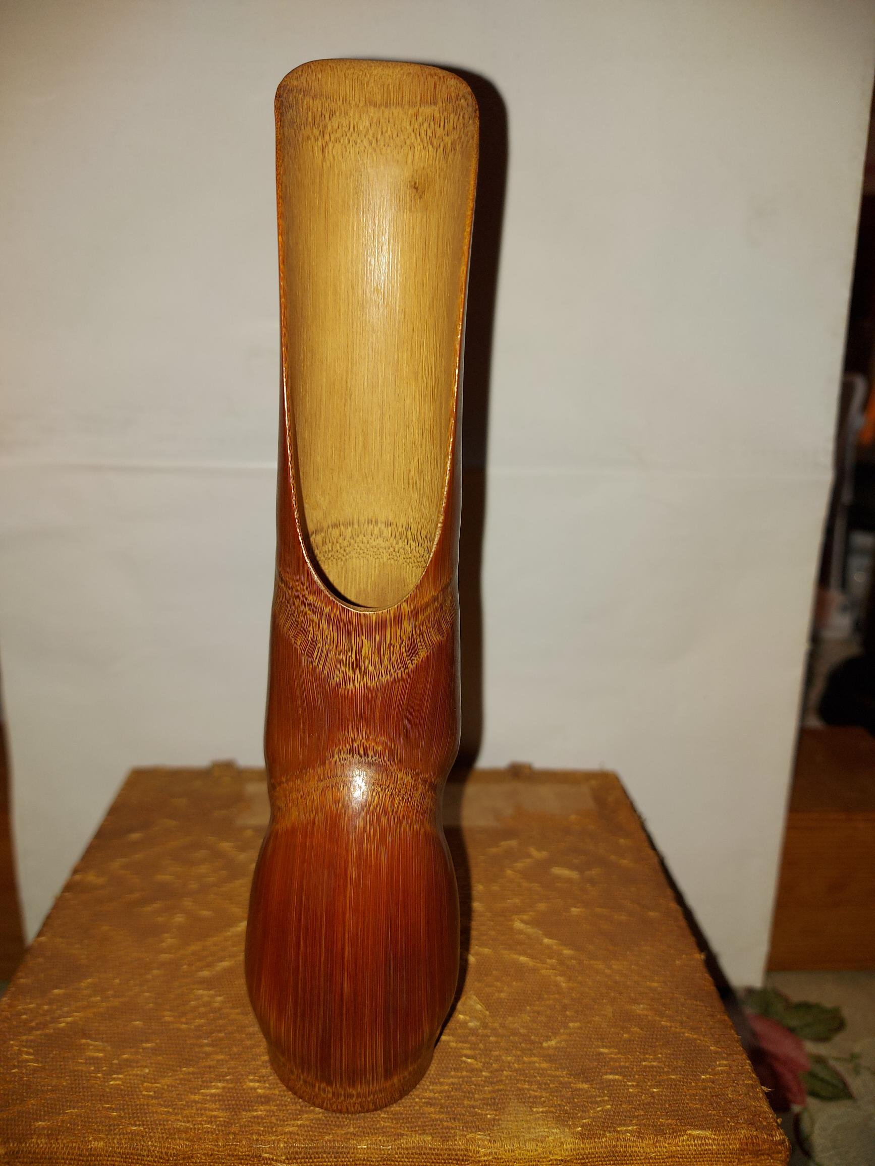 人面竹茶則1990年約3.9×18公分| Yahoo拍賣