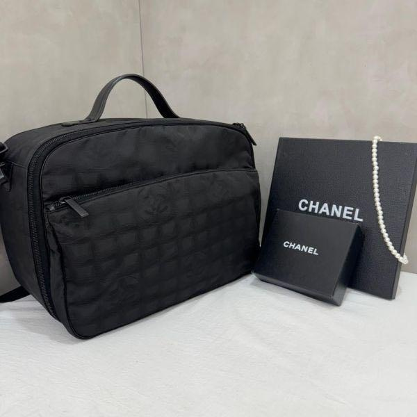 【赫蒂國際精品】Chanel 黑色冰格旅行袋