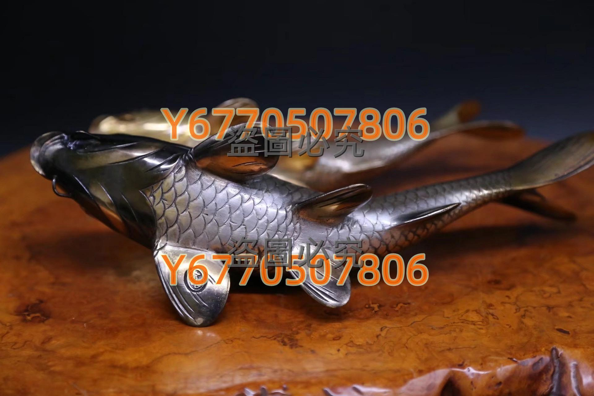 銅 細工 彫刻 乾坤聚宝盆 福禄寿喜 双魚紋飾 工芸品 美術品 置物 A unique and highly important mother-of-pearl and twisted