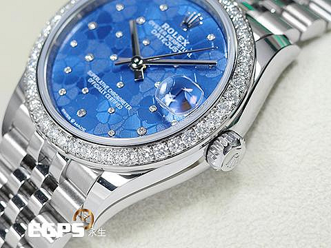 風水圖 2025年ROLEX 勞力士Datejust 31 經典蠔式日誌型278384 天藍色