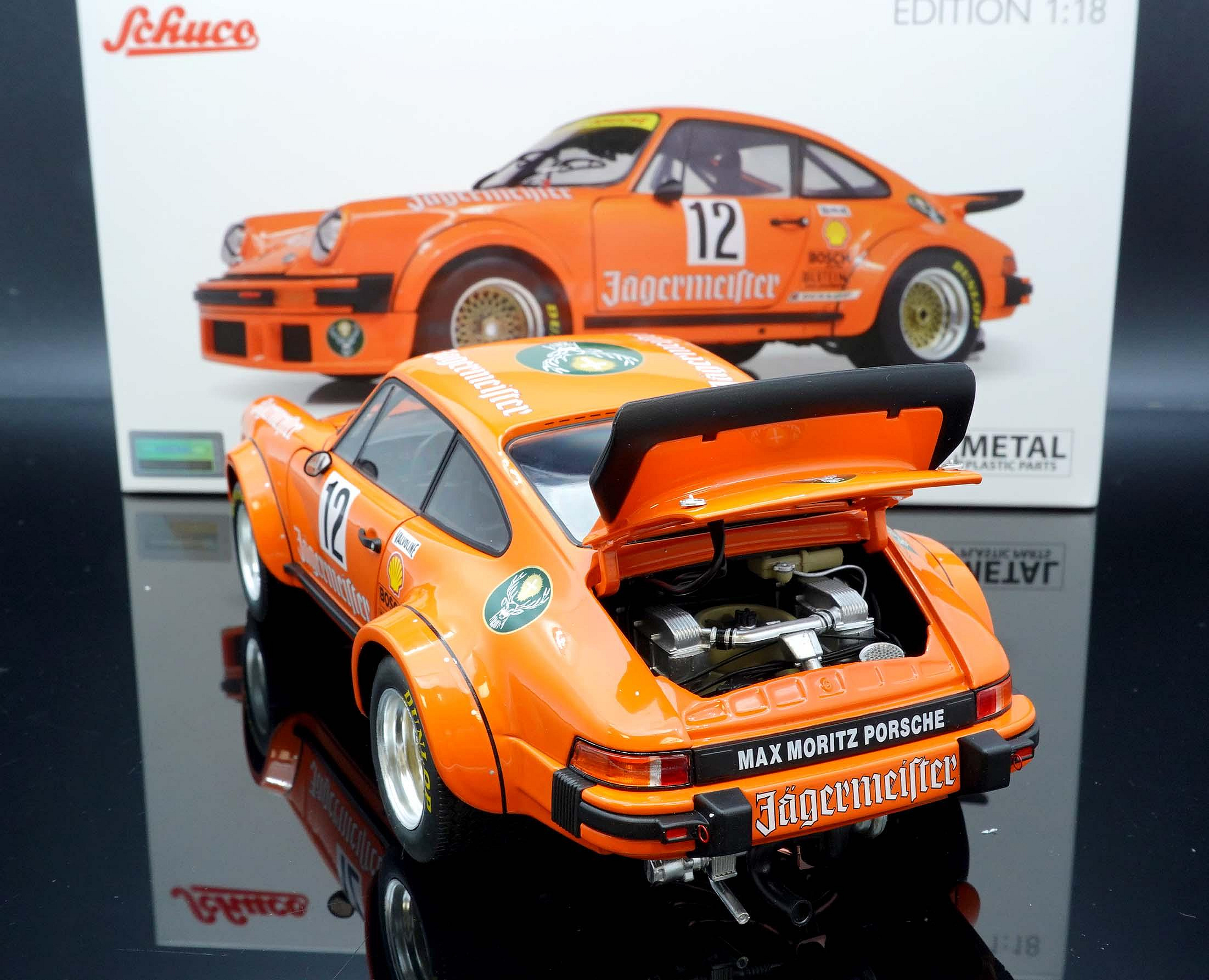 MASH】現貨特價Schuco 1/18 Porsche 934 RSR #12 Jagermeister 1976