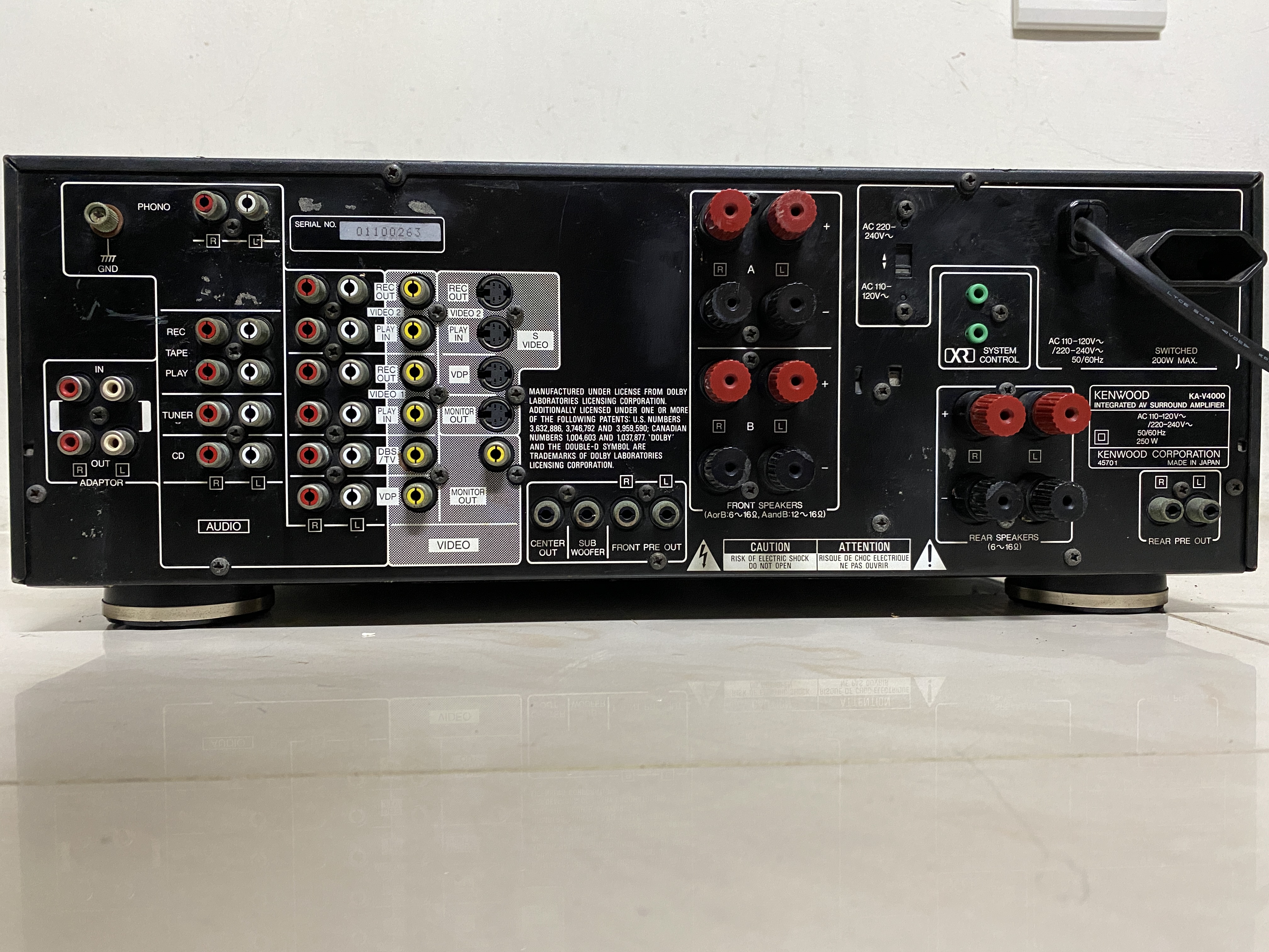 KENWOOD   KA-V4000  サラウンドアンプ 2025年最新】ケンウッドKA-V4000の人気アイテム - メルカリ