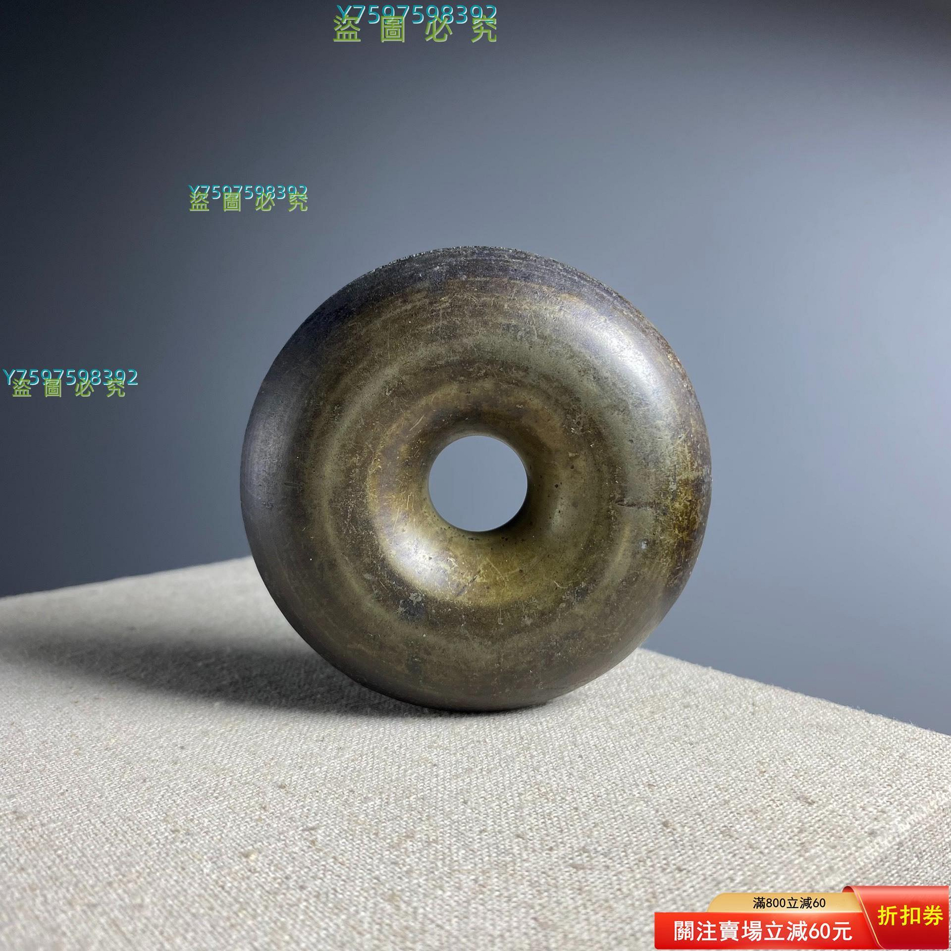江戶時代白銅虎撐醫鈴y06 直徑7.8cm，厚2.5cm，重118.5g，美品二手【古