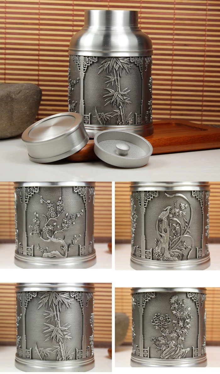 5Cgo 【批發】含稅會員有優惠10195809280 馬來西亞梅蘭竹菊純錫錫罐錫