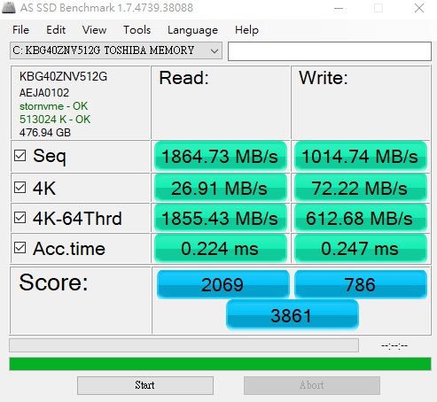 KIOXIA 512GB M.2 2280 PCIe NVMe SSD 讀1800M/寫1000M / 三年保固