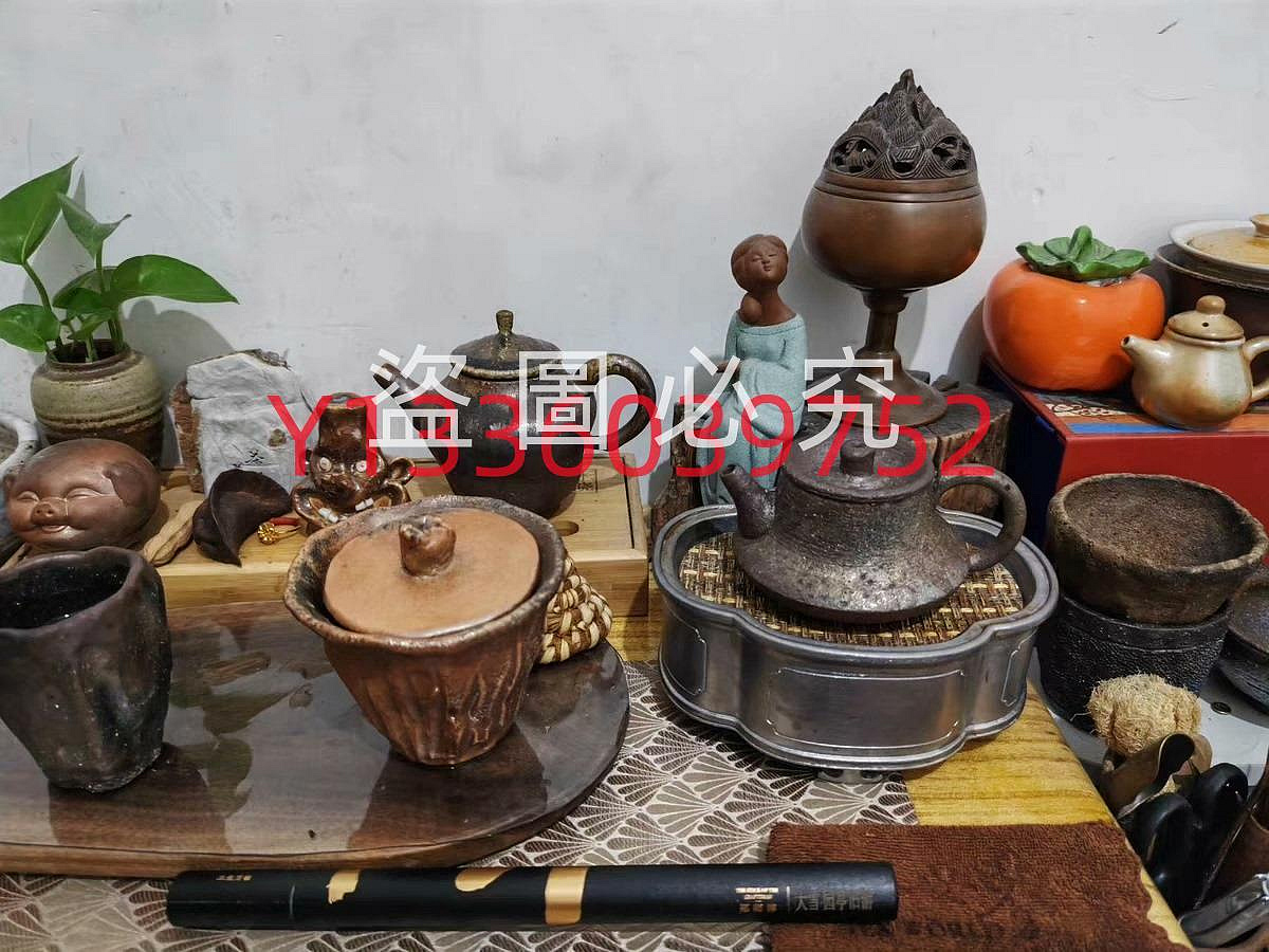 閒雲野鶴古錫壺承_Hey China 古錫 茶池 「錫包斑竹蓮蓬