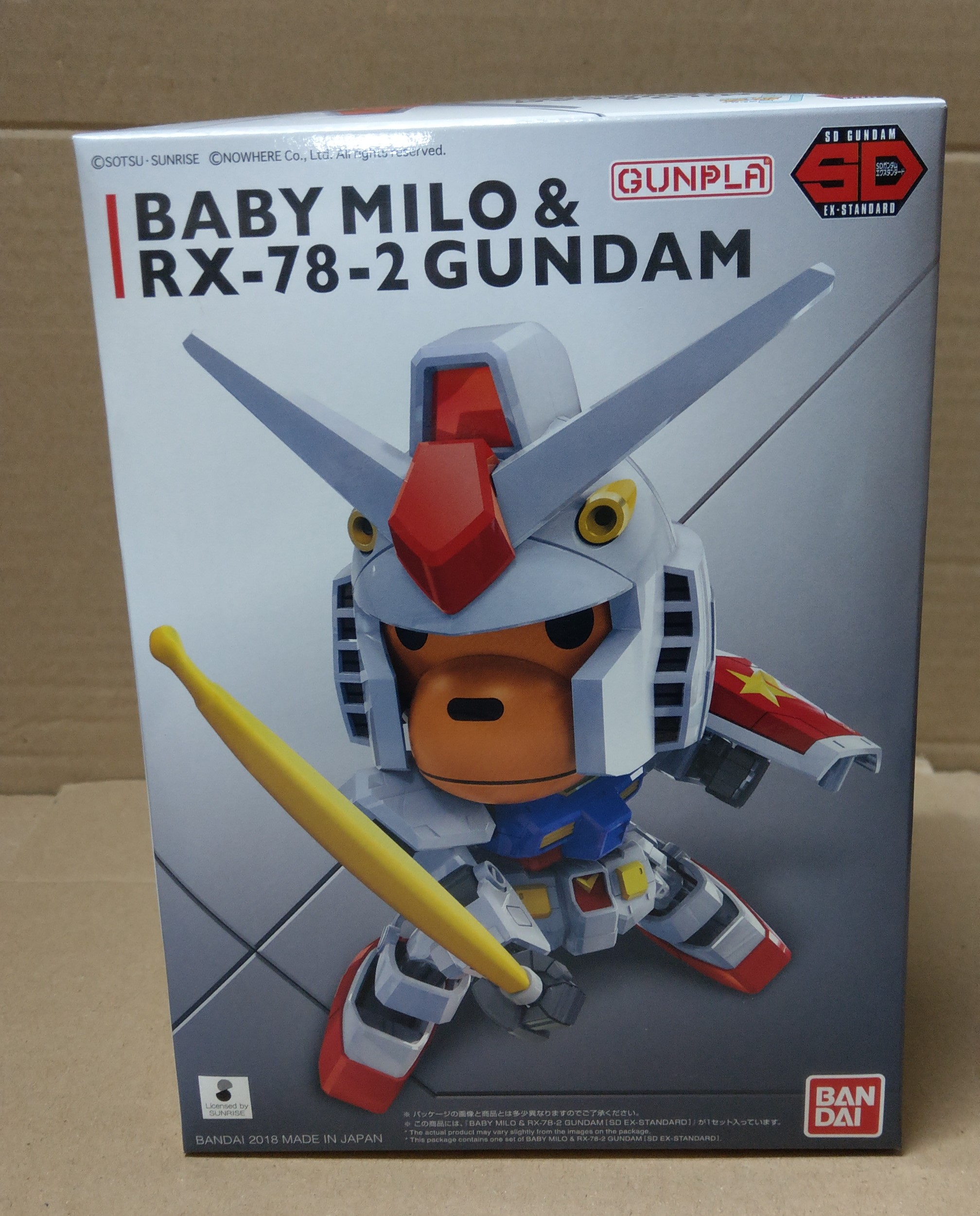 TF玩具】 魂商店限定AAPE BABY MILO ＆ RX-78-2 GUNDAM SD 鋼彈| Yahoo拍賣