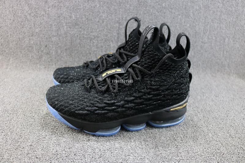 NIKE LEBRON XV LBJ15 黑藍 經典 編織 高幫 籃球鞋 男鞋 AO1754-006